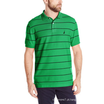 Fábrica Produzir Homens Preço Mais Barato Listrado Camisa Polo